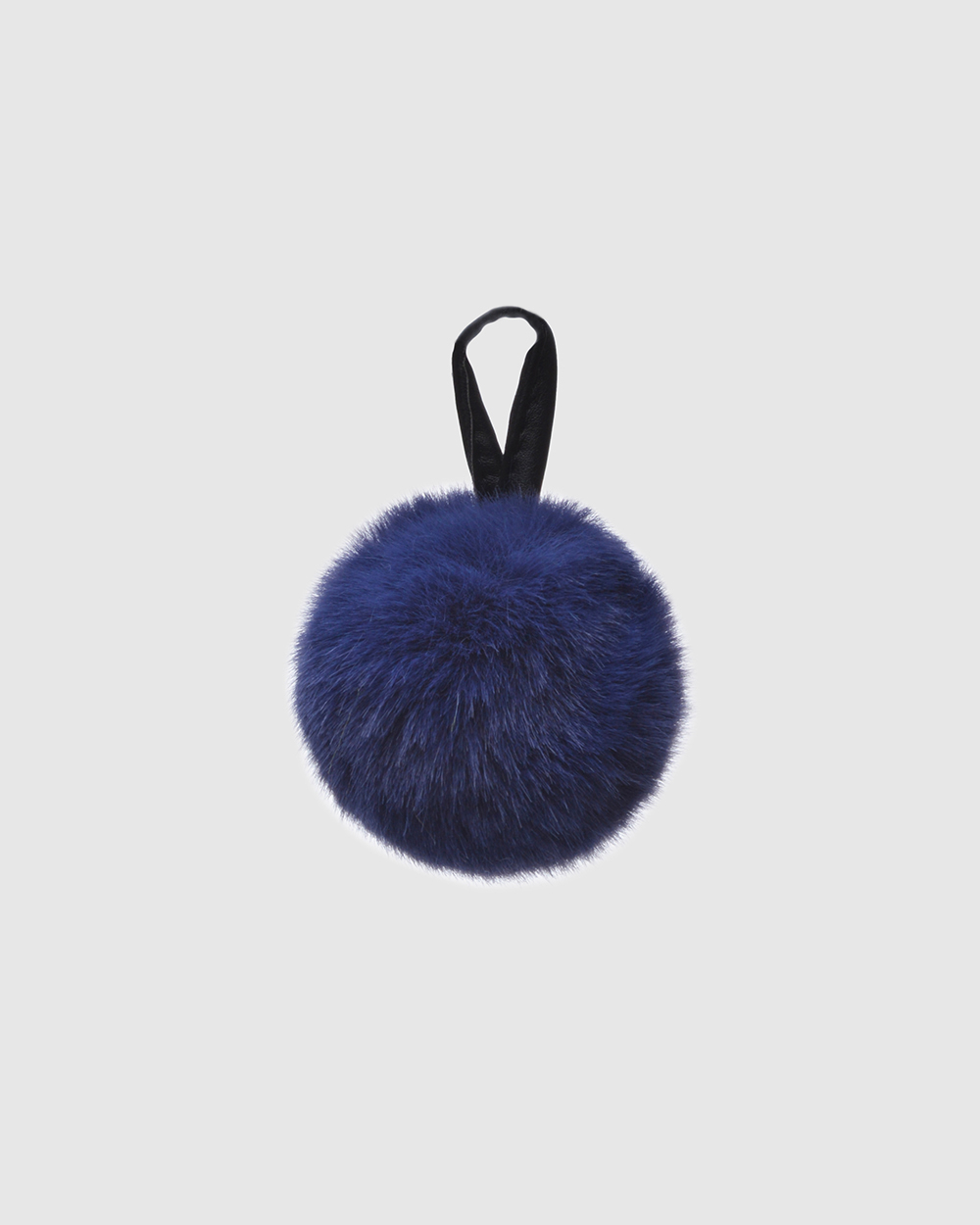 Faux Fur Pompons "Blue with logo" Faux Fur Pompons "Blue with logo"