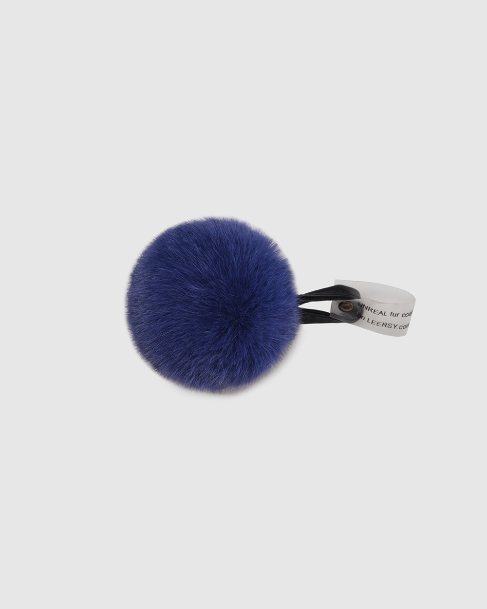Faux Fur Pompons "Blue with logo" Faux Fur Pompons "Blue with logo"