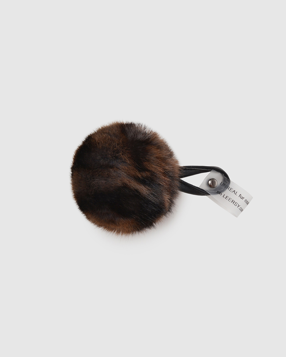 Faux Fur Pompons "Gray Panther with logo" Faux Fur Pompons "Gray Panther with logo"